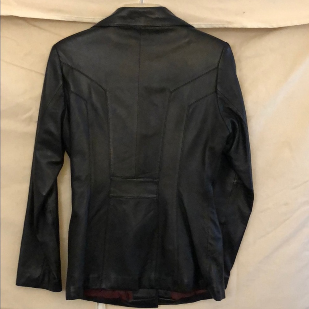 Black Leather Jacket Excellent Condition!!! - image 3